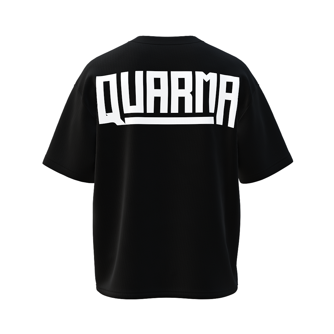 QUARMA oversized T-Shirt BLACK