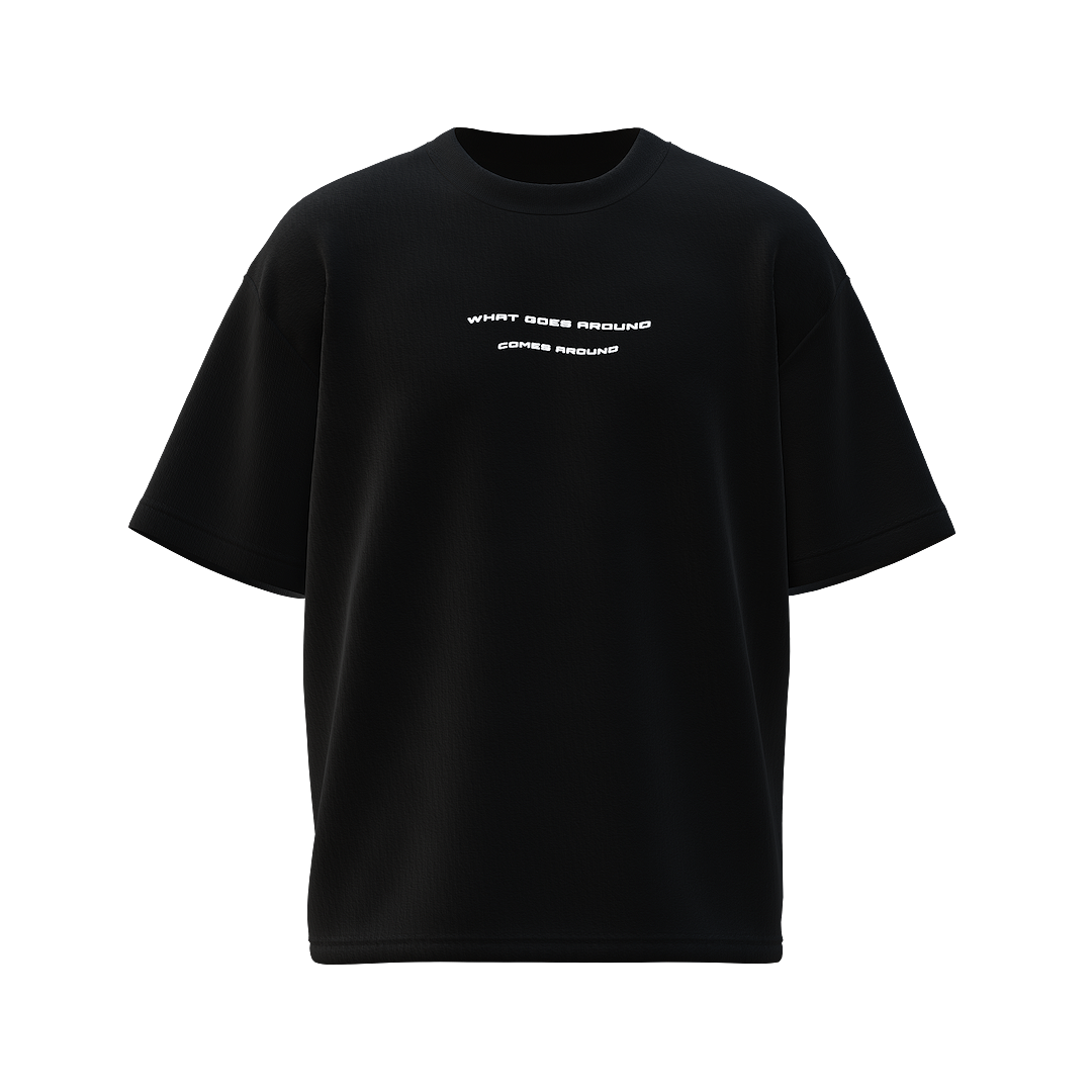 QUARMA oversized T-Shirt BLACK